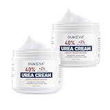 OUKEYA 2 x150g Neue Formel Urea-Creme 40% plus Salicylsäure 2%, Fusscreme Feuchtigkeit & Reparatur für Trockene, Füße, Fersen, Knie, Urea Handcreme für Hände, Fuß