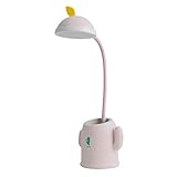 CAMEKIGZ Tischlampe Dimmbare Klapptischlampe - USB-Ladeanschluss, Berührungssensorsteuerung, Kaktus-Tischlampe, kreative Stifthalter-Tischlampe, Schülerleselampe, Augen-LED-Lampe für Schlafzimmer,