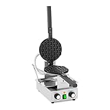 Royal Catering RCPMW-1400K Bubble Waffeleisen 1.400 W 50-250 °C Timer: 0-5 min Waffeleisen Waffelmaschine