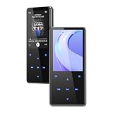 PINHUI MP3 Player mit Bluetooth 5.3, Tragbarer 64GB Musik Player mit integriertem Lautsprecher, Zufallswiedergabe, Video, eBook, Schrittzähler,FM-Radio, 2,4 Zoll großes Display,TF-Karte bis zu 128GB