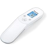 Beurer FT 85 kontaktloses digitales Infrarotthermometer, schnelles Fieberthermometer zur hygienischen, sicheren Messung der Körpertemperatur an der Stirn