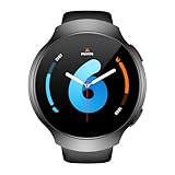 AIWR Orbit Smartwatch, 1,43 Zoll AMOLED GPS Smartwatch, AI Watch Faces, ChatGPT Assistant, ENC Bluetooth Anruf, Herzfrequenz SpO2 Schlafmonitor, 5 ATM wasserdicht für Android iOS (schwarz)