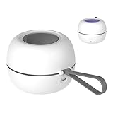 UV-Reiniger - ABS 10 x 9,6 x 7 cm, Schnullerhülle, wasserdichter Schutz | UV-Desinfektionstechnologie, tragbare Aufbewahrungslösung, Reise-Sterilisator, Zahnbox für Ge