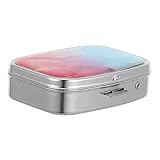 BESTYASH Tragbare Pillendose Mini-pillen-organizer Pillendose Klein Taschenapotheke Tragbares Pillenetui Süßer Pillen-organizer Süßer Pillenbehälter Reise-pillen-organizer Silver Glas