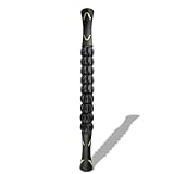 Massageroller, Premium Faszienstab und Biegsam Massage Roller, Massageroller Rücken, Massagestab Rücken Muskelroller für Muskelentspannung Körperformung (Schwarz)
