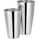 Muuookka Professionelle Bar-Tools für Barkeeper, 17 Oz und 24 Oz Silber Boston Cocktail Shaker Set, Getränkemixer für Barkeeper