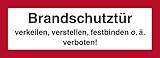 Aufkleber Brandschutztür verkeilen, verstellen, festbinden o.ä. verboten! 105x297mm