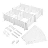 Ipetboom 34 Stück Verstellbarer Schubladenteiler aus Robustem PP Kunststoff mit Abgerundeten Kanten Flexibel Kombinierbar für Küche Schlafzimmer Büro zur Platzsparenden Aufbewahrung und