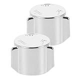 Yardenfun 2 Stück Teiliges Duscharmatur Ersatzgriff mit Mischventil wählrad Langlebiger Metall wasserhahn Griff Durchflussregelung Verstellbarer Wasserfluss Kompatibel als Waschraum Zubehör