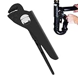 Keyubria Verstellbare Rohrzange,Verstellbare Industrie Klempner Rohrzange - Robustes Reparaturwerkzeug Für Wasserhahn Toilette Waschbecken Verbindungen Heizungsnüsse Bad Küche Haus