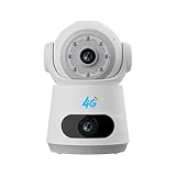 Koolenry 4MP-Kameraüberwachung, 4G-SIM-Karte, Zweiwege-Sprachsprechanlage, Automatische Körperverfolgung, Vollfarb-Nachtsichtkamera, EU-Stecker