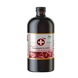 Bio Premium Granatapfel Elixier (500 ml) von Reinvital – Direktsaft aus reifen Granatapfelfrüchten, unverfälscht, ohne Zucker oder andere Zusätze. Deutsche Herstellung