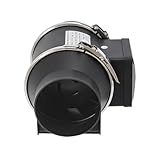 BAOCHADA Ø100 mm 220V Rauchabzug Rohrventilator, 220m³/h Abluftventilator, Leise Rohrlüfter mit Reiner Kupfermotor und Überhitzungsschutz,Kanalventilato für Badezimmer,WC,Gewächshaus,Küche