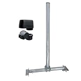 PremiumX Dachsparrenhalter SOLID X85-48 SAT Antenne Dach Halterung Dachsparrenmasthalter Kabeldurchführung Mastkappe