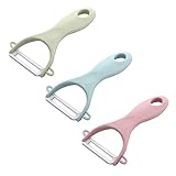 Keramik Schäler Set - 3 Stück Obst und Gemüse Sparschäler Mit Keramikklinge