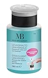 MB MILANO Nagellackentferner in Pumpe, Erdbeerduft, mit Aceton, ideal für dunklen Nagellack, 180 ml, hergestellt in Italien