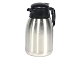 Bartscher Isolierkanne 2l für Kaffeemaschine Contessa 1002, Aurora 20 Ersatzkanne aus Edelstahl mit 2 Liter Volumen für Bartscher Kaffeemaschinen