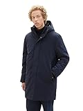 TOM TAILOR Denim Herren 1038859 Winterparka mit Kapuze, 10668-sky Captain Blue, S