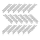 LALADEFIEE Edelstahl Einseitige Rasierklingen Gesicht Rasierer Ersatzklingen Klein Leicht für Friseur und Zuhause