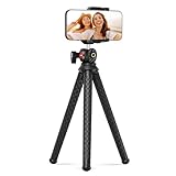 NEEWER Flexibles Stativ mit Fernbedienung, Kamera Handy Stativ Stand Vlog Selfie Stick mit Handy Halter & Action Kamera Adapter Kompatibel mit GoPro Insta360 iPhone Samsung, Digitalkamera, TP34