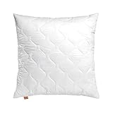 sleepling Kopfkissen 80x80 cm, Allergiker Kissen, waschbar, Made in EU, Ökotex, großes Schlafkissen 80 x 80, Bettkissen, Pillow, Komfort 100