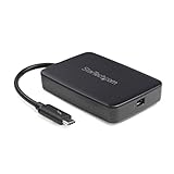 StarTech.com Thunderbolt 3 auf Thunderbolt 2 Adapter (Nicht umkehrbar) - TB3 Laptop auf TB2 (20Gbit/s) oder TB1 (10Gbit/s) Bildschirme/Geräte - Schwarz - Windows/Mac (TBT3TBTADAP)