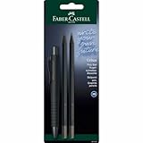 Faber-Castell 241124 - Schreibset all black, mit Kugelschreiber Poly Ball Urban und 2 Bleistifte Urban