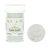 Faye Cahill Flash Silver 50 g Bulk Dose Luxus 100% essbarer Glanz Staub Lebensmittel Zuckerguss Farbe