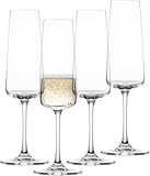 SCHOTT ZWIESEL Sektglas MioVino (4er-Set), moderne Schaumweingläser, spülmaschinenfeste Tritan-Kristallgläser, Made in Germany (Art.-Nr. 124052)