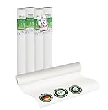 Veluxis® Premium Glattvlies als Untertapete & für Malerarbeiten – überstreichbar, rissüberbrückend, formstabil – Vlies Tapete, Wandvlies in Premium-Qualität (4er-Set Weiß, 25,00 m x 1 m - 150g/m²)