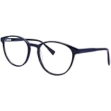 Cvantus Schwarz Lesebrille 2 0 + | Rund Lesebrille Herren & Damen | Blendfreie, Lesebrille Mit Blaulichtfilter & UV Filter | Antistatische Computer Lesebrille +2.00 Dioptrien SOEC 101 C1