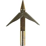 Cressi 1946 Erwachsene Mach Spear Head Harpune Mit 2 Rostfreiem Stahl Widerhaken, Silber, Uni