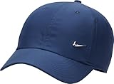 Nike Herren Df Club Baseballkappe, Midnight Navy/Metallic Silver, L-XL EU