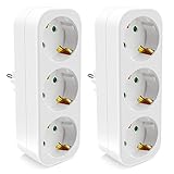 Doppelstecker für Steckdose für Büro, Hause, Reisen
