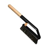 ToM PaR Autobürste | Schneebesen Auto | Fahrzeugbürste | Auto Reinigungsbürste | Handbürste | Autowaschbürste für Handwäsche | Ergonomischer Griff aus Buche | Gespaltene Borsten | Länge: 42 cm