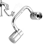 1080-Grad-Wasserhahnverlängerung – Verstellbarer Drehbarer Wasserhahn-Luftsprudler-Adapter, Multifunktionaler Schwenkbarer Auslaufaufsatz Für Waschbecken, Spüle, Arbeitsplatte | Einfach Zu Installiere