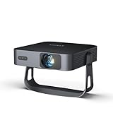 Smart Beamer【Netflix Offiziell/360° Drehbar 】 Mini Beamer 4K mit Autofokus ＆ Trapezkorrektur, VOPLLS 25000L 1080P Full HD WiFi6 Bluetooth Beamer Klein Heimkino/Outdoor Projektor für Handy