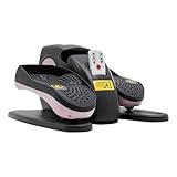 HUOMMGS Elektrischer Ellipsentrainer für Zuhause Ellipsen Trainer mit 5 Geschwindigkeiten, 3 Modus Bodenstehend Stepper Professionalität Crosstrainer mit Fernbedienung Tragbarellipsentrainer (Rosa)