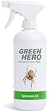 Green Hero Spinnen-Ex Spray zur Spinnenbekämpfung 500ml, Fernhaltemittel gegen Spinnen, Vertreibungsmittel, Innen und Außen, langfristige Spinnenabwehr,