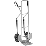 eurokraft | Sackkarre aus Aluminium | Modell XL: große Schaufel und Gleitkufen | mit Fester Schaufel