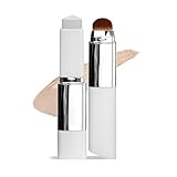 Color Changing Foundation Stick mit Bürste, Feuchtigkeitsspendende und Leichte Abdeckcreme mit Pinsel, Farbwechselndes Foundation-Stick, Cremestift für Alle Hauttypen (Natural)