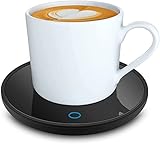 Jislie Elektrischer Kaffeewärmer kaffetasse warmhaltend - Smart Schreibtisch Tassenwärmer mit 2 Temperatureinstellungen Tassenwärmer Teewärmer Elektrischer Getränkewärmer für Kakao Milch