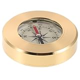 GOOHOCHY Vintage Kompass Navigationskompass Kinderkompass Nautischer Kompass Rucksackkompass Wanderkompass Fürs Auto Armaturenbrett Golden