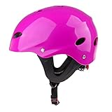 BDJXOZYH Wassersport Wakeboard Kajak Kanu Sicherheitshelm mit Ohrenschutz Lila S