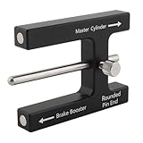 Garosa Bremseinstellwerkzeug, Magnetdesign-Hauptzylinder-Schubstangenlängenmessgerät mit Verstellbarem Stift für Bremskraftverstärker, Aluminiumlegierung und Edelstahl 304, Tragbar für die