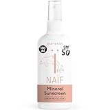 Naïf - Mineralisches Sonnenschutzspray - für Baby & Kind - LSF 50 - mit natürlichen Inhaltsstoffen - ohne Mineralöle, Silikone oder Mikroplastik - UV-Filter auf Zinkoxidbasis - 100ml