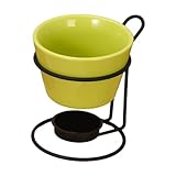 Fonduetopf-Set, Käsefondue-Topf mit Gestell, Kochgeschirr, Porzellan-Schmelztopf, Schmelztopf for Jahrestag, Verlobung, Butter, Tapas