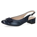 CAPRICE Damen Slingpumps mit Schleife Elegant, Blau (Navy Comb), 38 EU