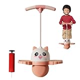 Sprungkugeln für Erwachsene – Panda Fun Hüpfball mit Griff – Hochspringspielzeug für Erwachsene, Balancierreiter, Sportspiele, Luftpumpe für Geburtstag