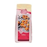 FunCakes Mix für Muffins, Backen Sie einfach köstliche Muffins, perfekte amerikanische Muffins, geeignet für die Herstellung von Blaubeermuffins oder Schokoladensplitter-Muffins, Halal., 1 kg